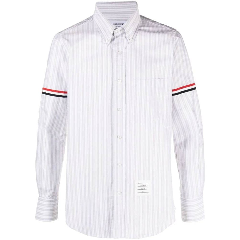 Thom browne - Chemise 'Grosgrain-Band Striped Oxford' pour Hommes