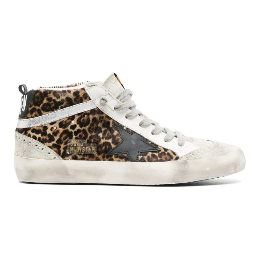 Golden goose deluxe brand - Sneakers 'Mid Star Leopard Print' pour Femmes