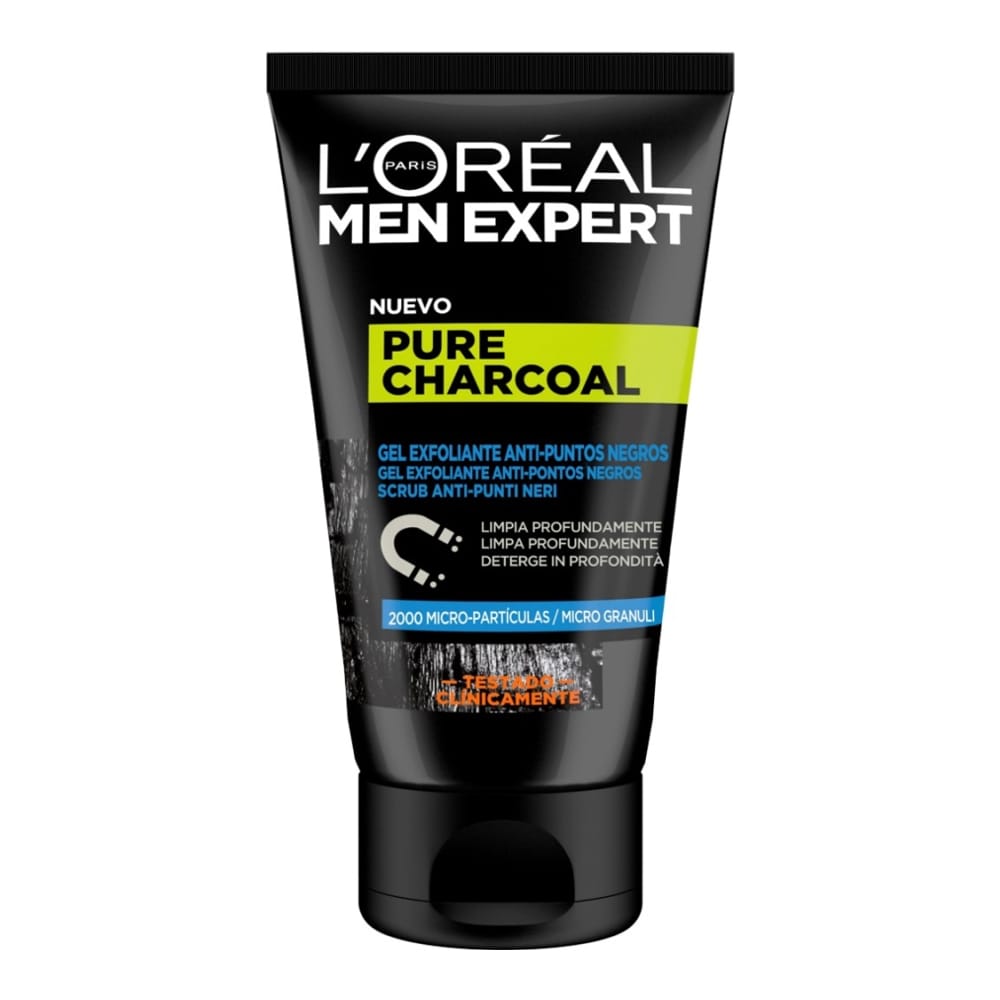 L'Oréal Paris - Gel exfoliant 'Men Expert Pure Charcoal Anti-Blackheads' - 100 ml
