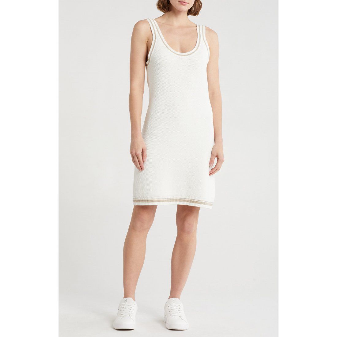 Dkny - Robe sans manches 'Logo Patch Court Tank' pour Femmes