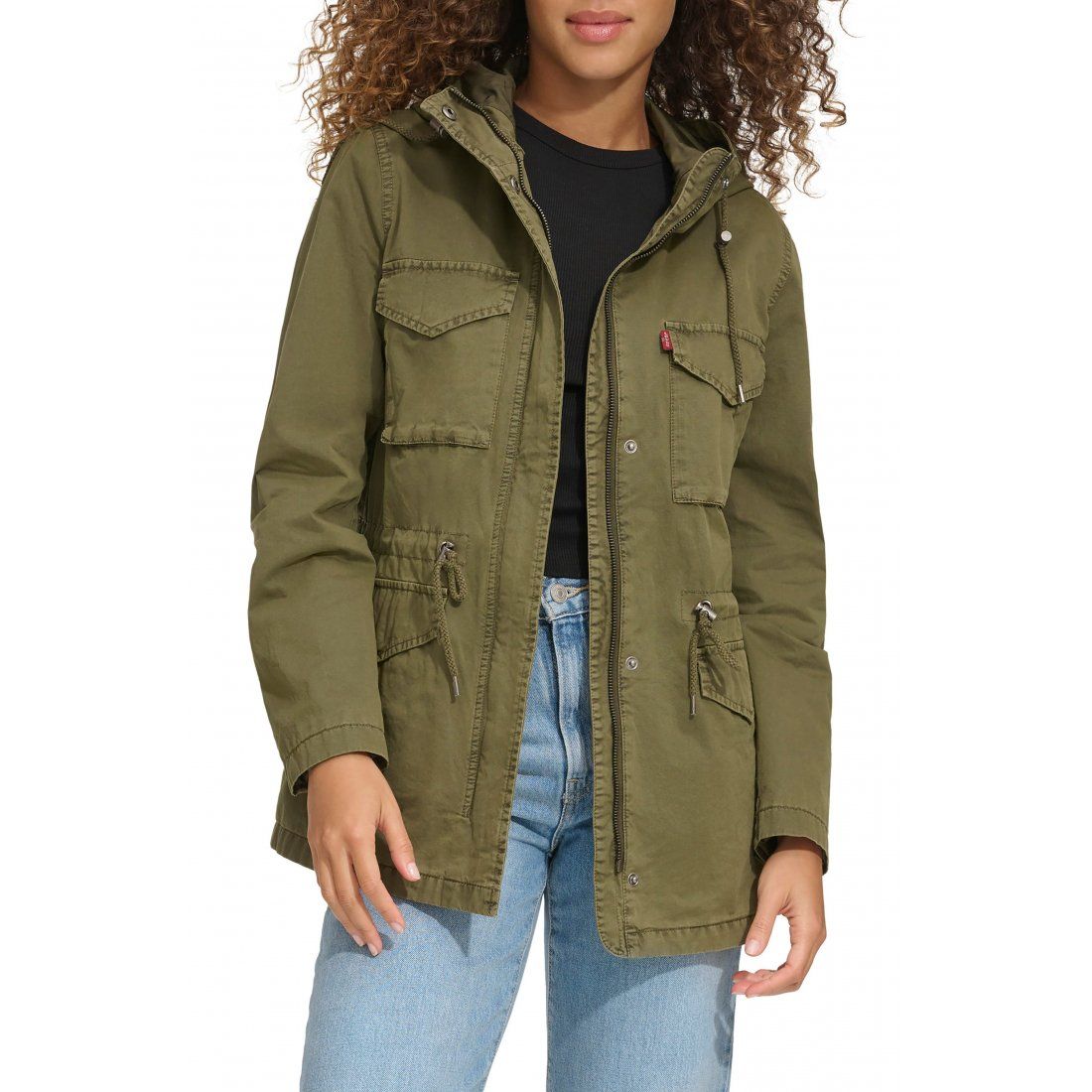 Levi's - "Veste 'Military Four-Pocket Zip Hooded' pour Femmes"