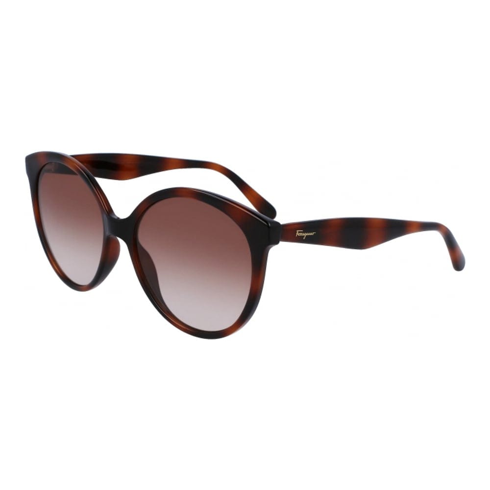 Ferragamo - '58mm Tea Cup Full Rim Sunglasses' pour Femmes
