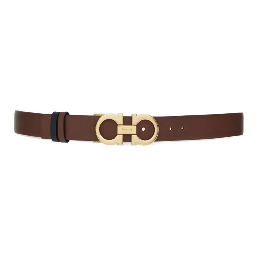 Ferragamo - Ceinture 'Gancini-Buckle Reversible' pour Femmes