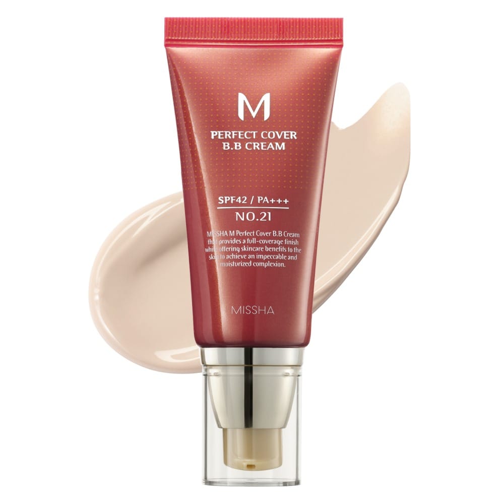 Missha - BB Crème 'Perfect Cover' - 21 Light Beige 50 ml
