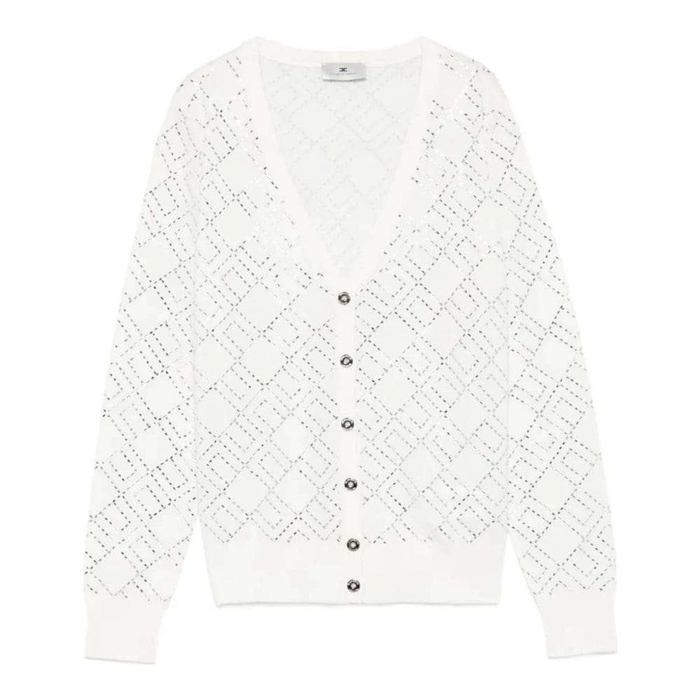 Elisabetta franchi - Cardigan 'Geometric-Pattern' pour Femmes