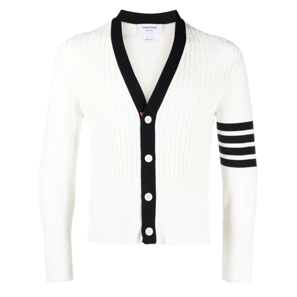 Thom browne - Cardigan '4-Bar Stripe' pour Hommes