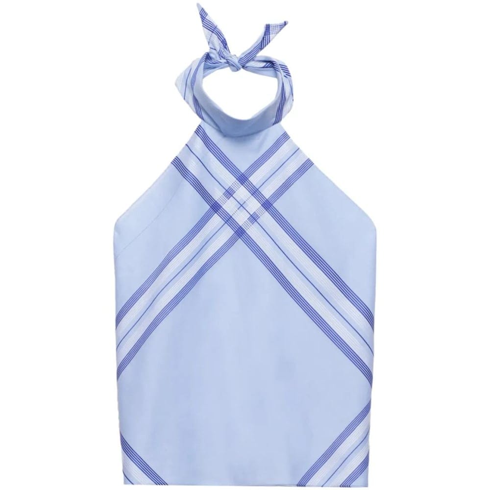 Prada - Crop Top 'Checked' pour Femmes