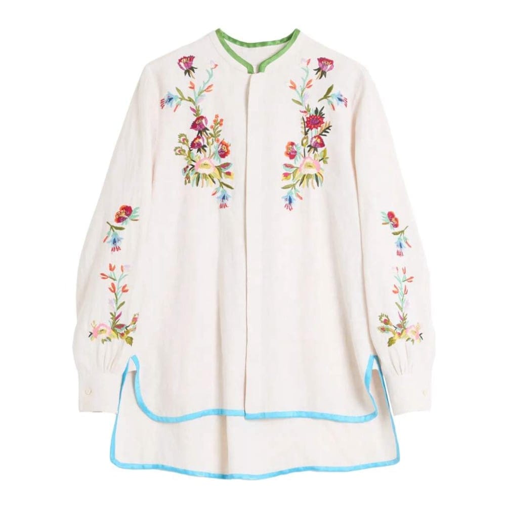 Valentino garavani - Chemise 'Floral-Embroidered' pour Hommes
