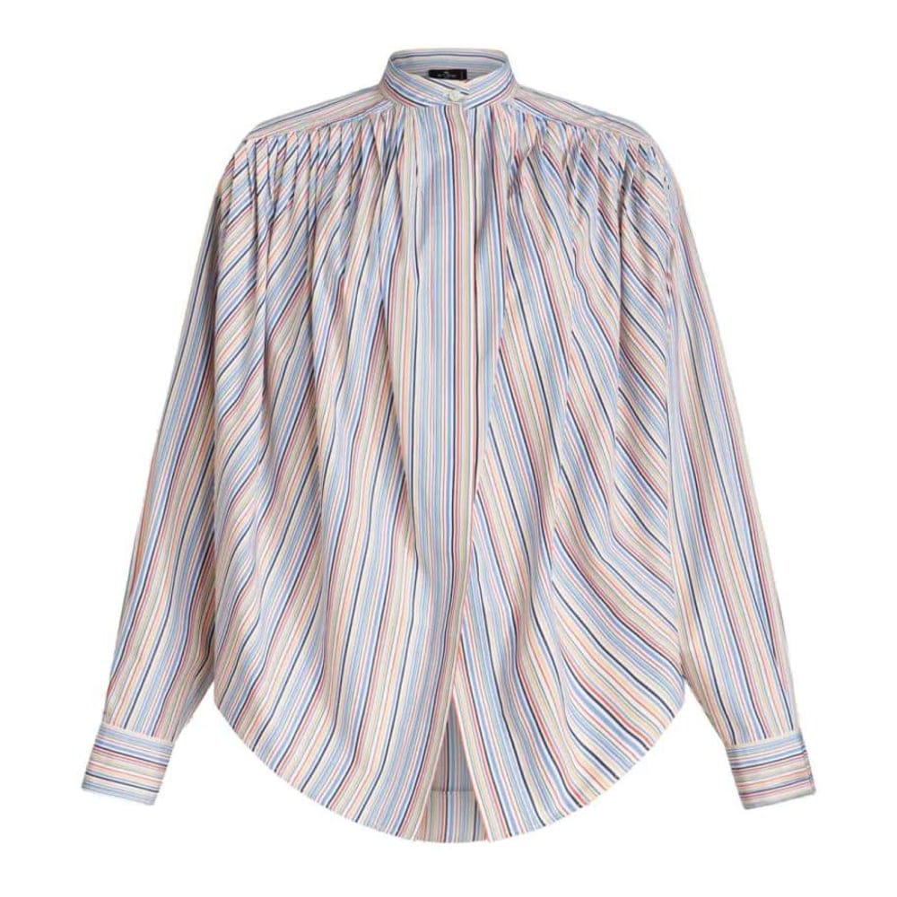 Etro - Blouse à manches longues 'Striped Gathered' pour Femmes