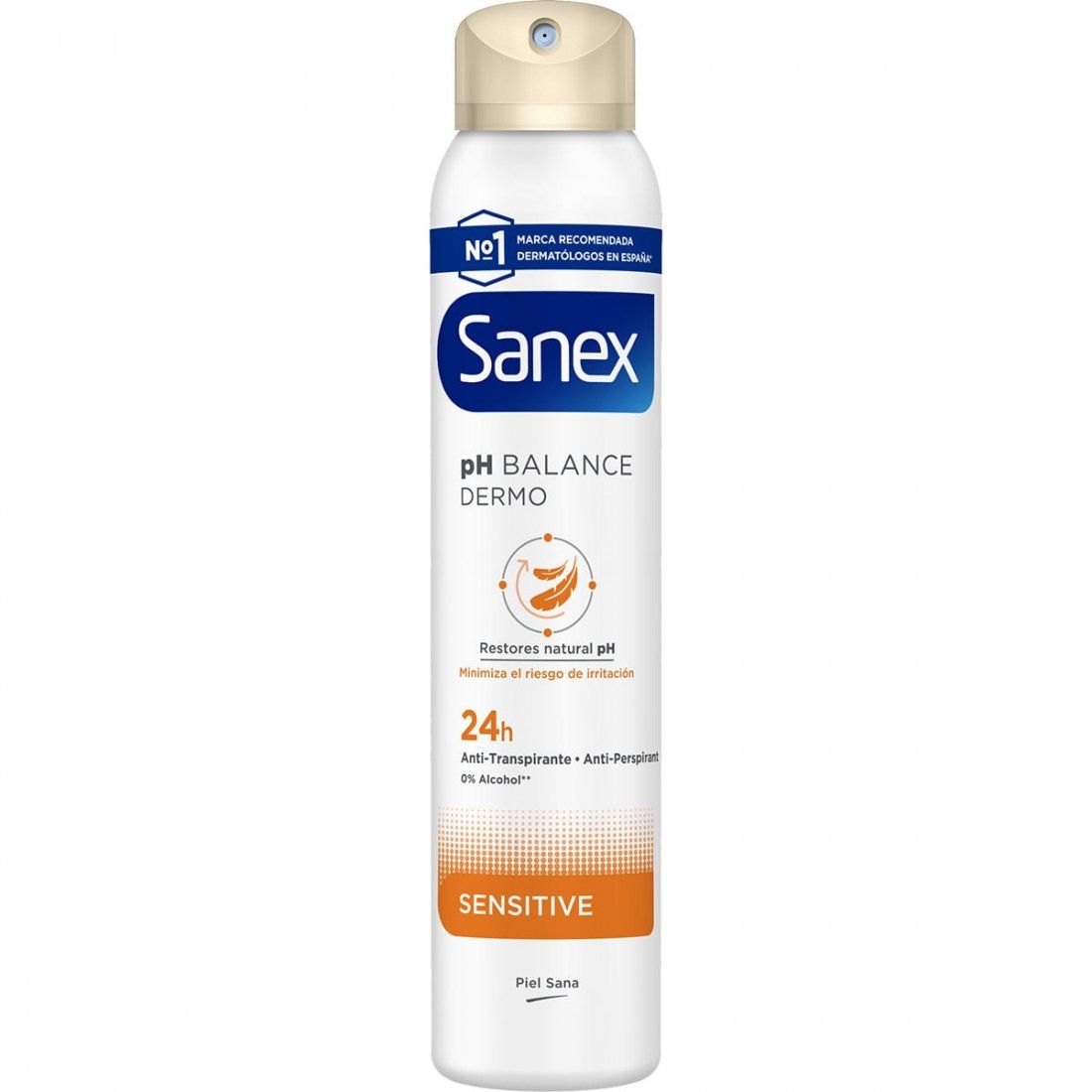Sanex - Déodorant spray 'Dermo Sensitive Balance 0% Alcohol Antiperspirant 24H' - 200 ml