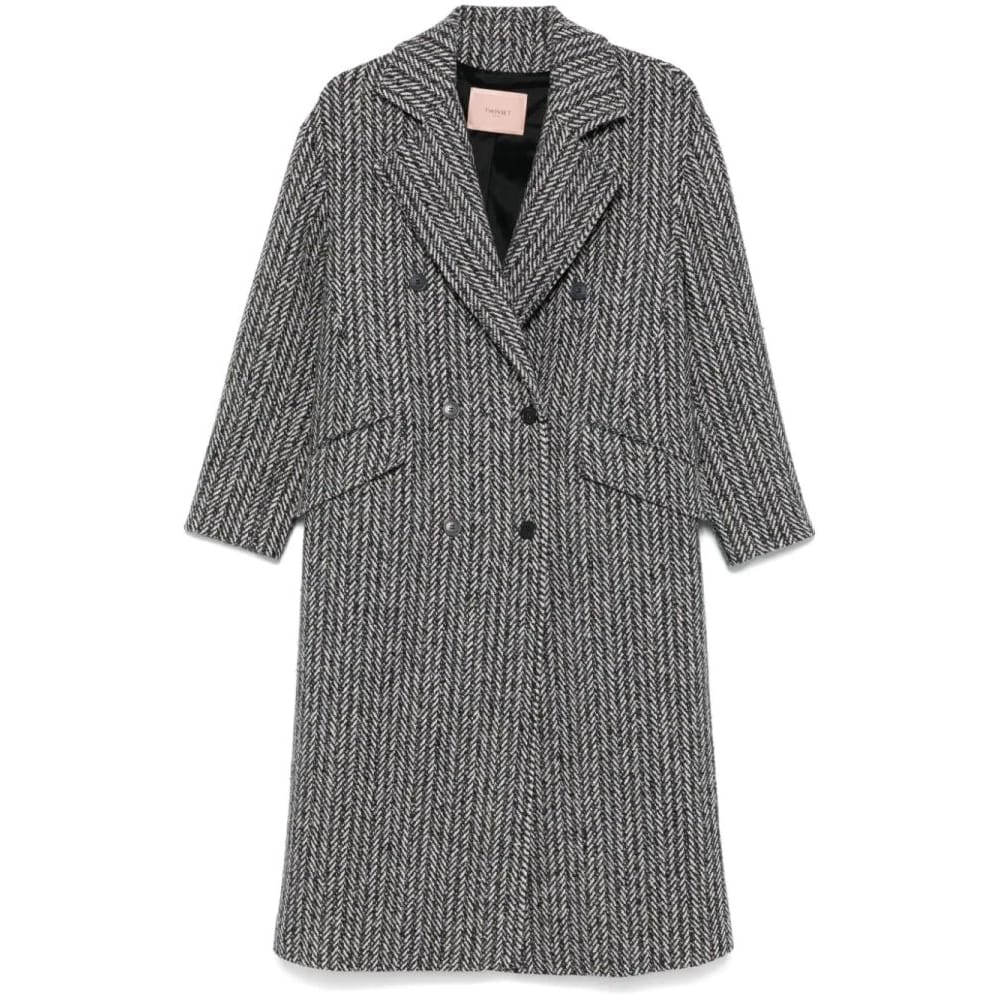 Twin set - Manteau 'Herringbone' pour Femmes