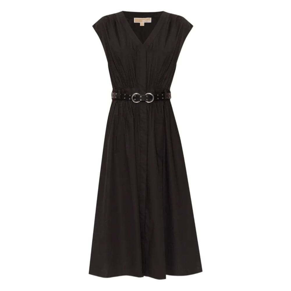 Michael michael kors - Robe Midi 'Belted Poplin' pour Femmes