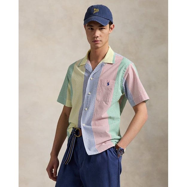 Polo ralph lauren - "'Classic Fit Striped Seersucker Shirt' pour Hommes"
