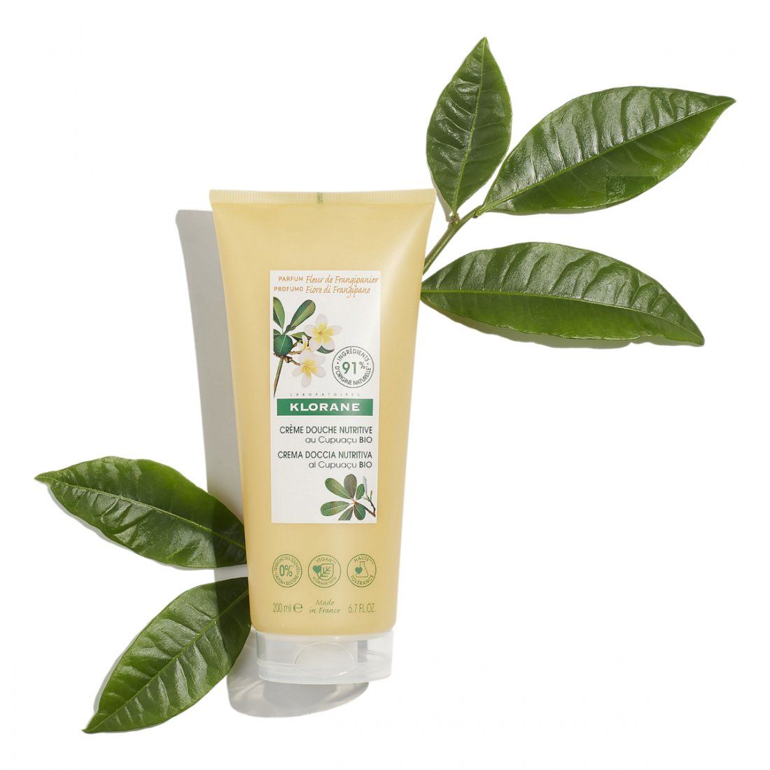 Klorane - Crème de douche 'Fleur De Frangipanier' - 200 ml
