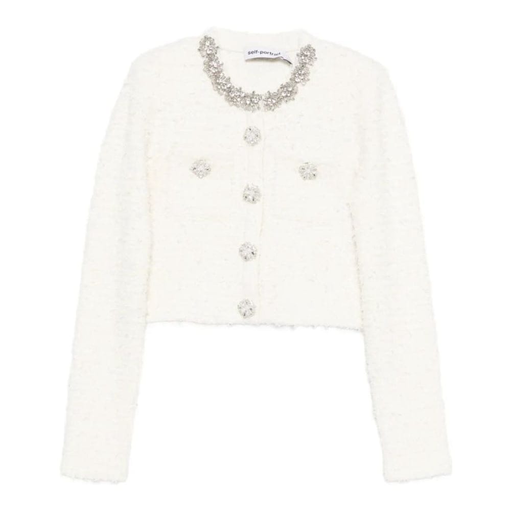 Self-portrait - Cardigan 'Embellished-Buttons' pour Femmes