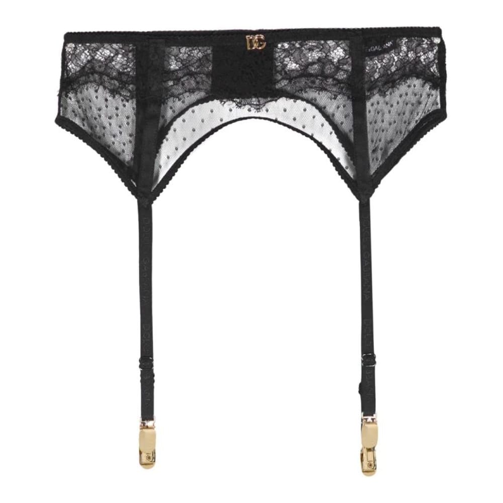 Dolce&gabbana - Porte-jarretelles 'DG-Lettering Lace' pour Femmes