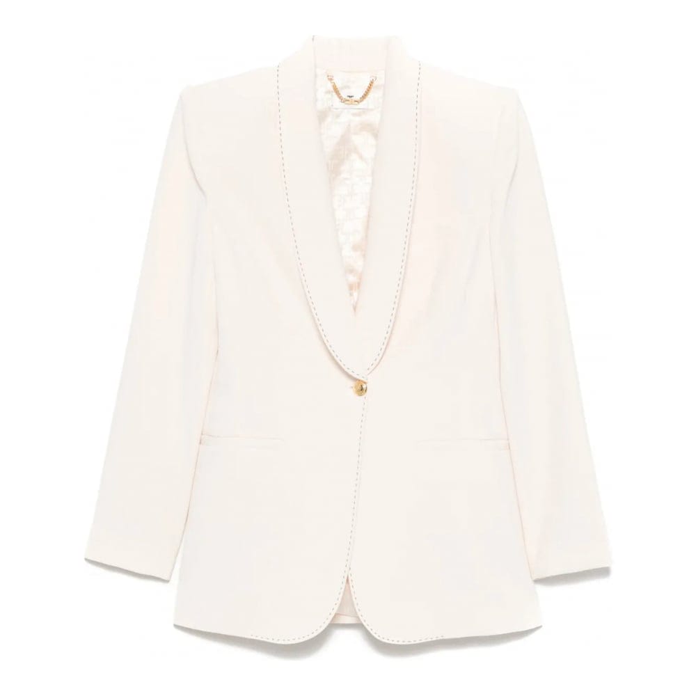 Elisabetta franchi - Blazer 'Contrast-Stitch' pour Femmes