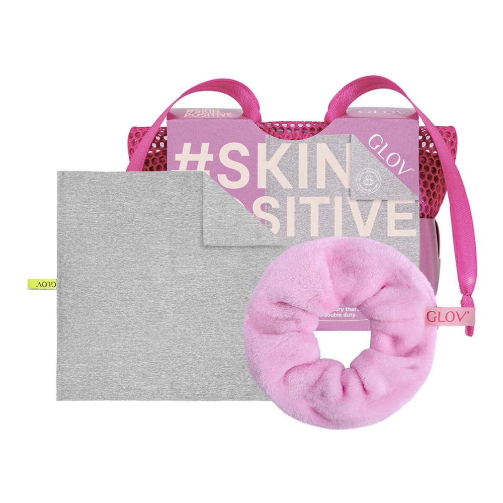 GLOV - #Skin Positive Set | Gym Super-Absorbent Face Towel 38/38 And Ultra Soft Face Cleansing Scrunchie 2-In-1 Tie And Makeup Remover