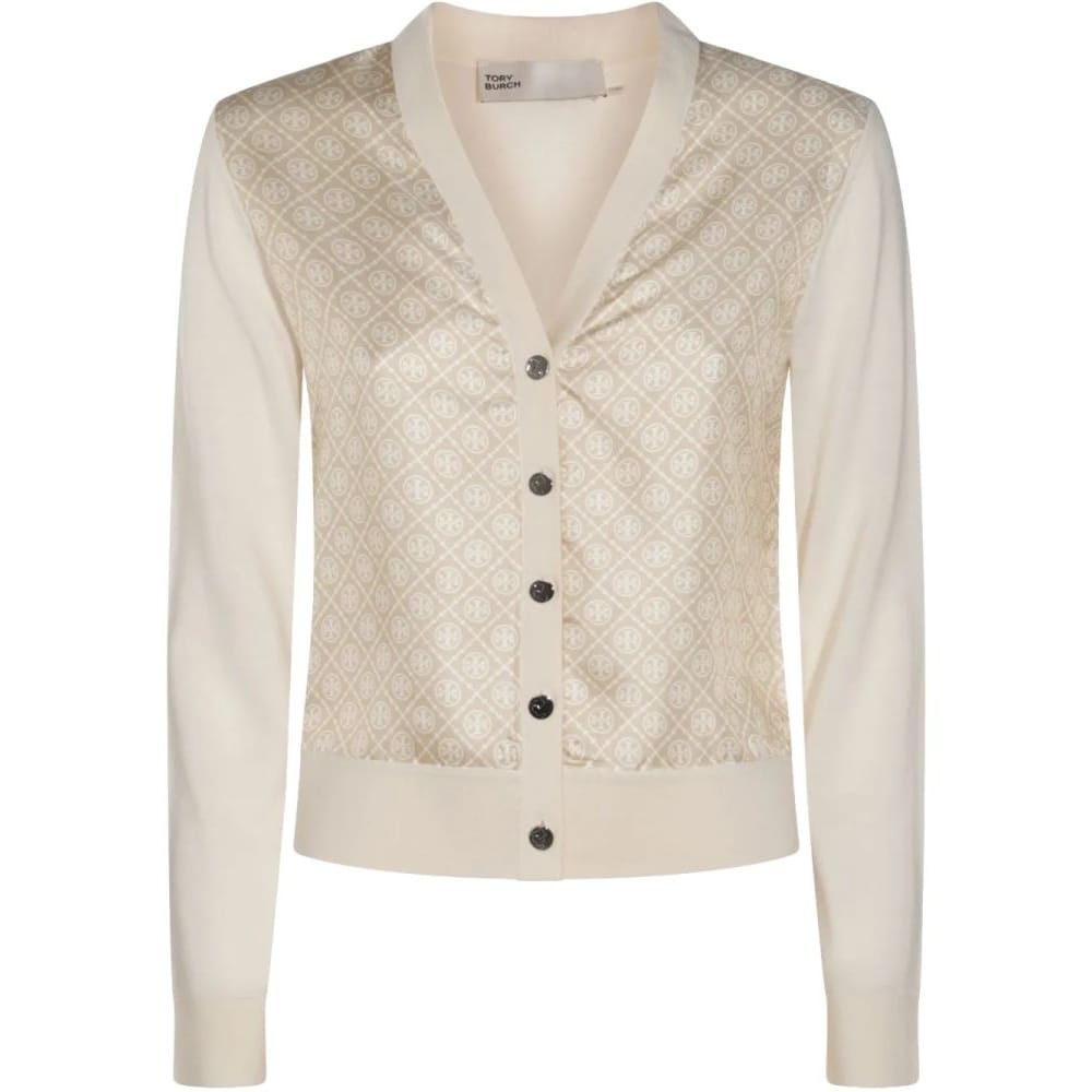 Tory burch - Cardigan 'All-Over Logo' pour Femmes