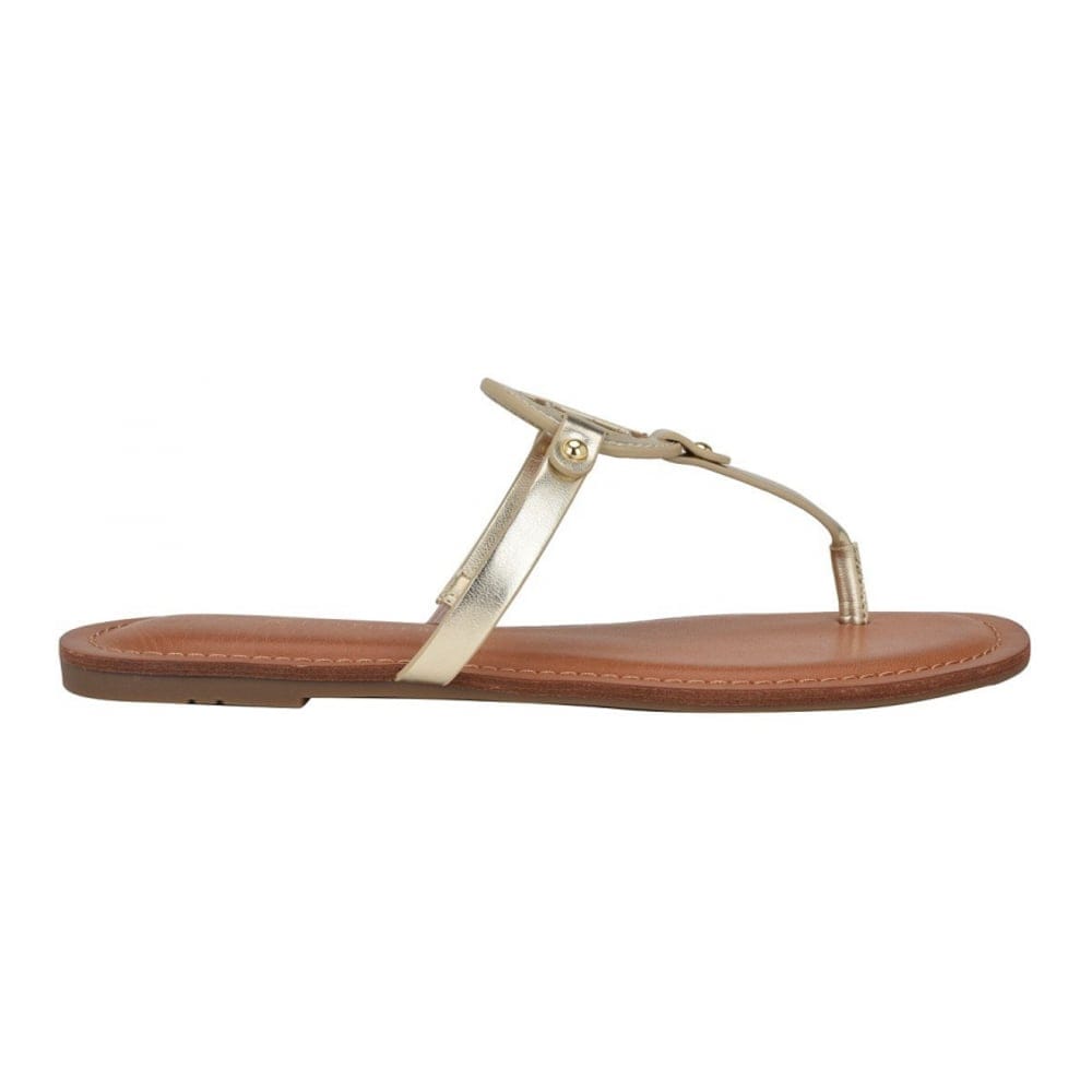 Tommy hilfiger - 'Litzy Logo T-Strap Flat Sandals' pour Femmes