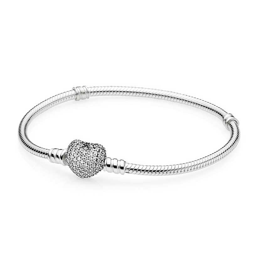 Pandora - Bracelet 'Pavé Heart' pour Femmes
