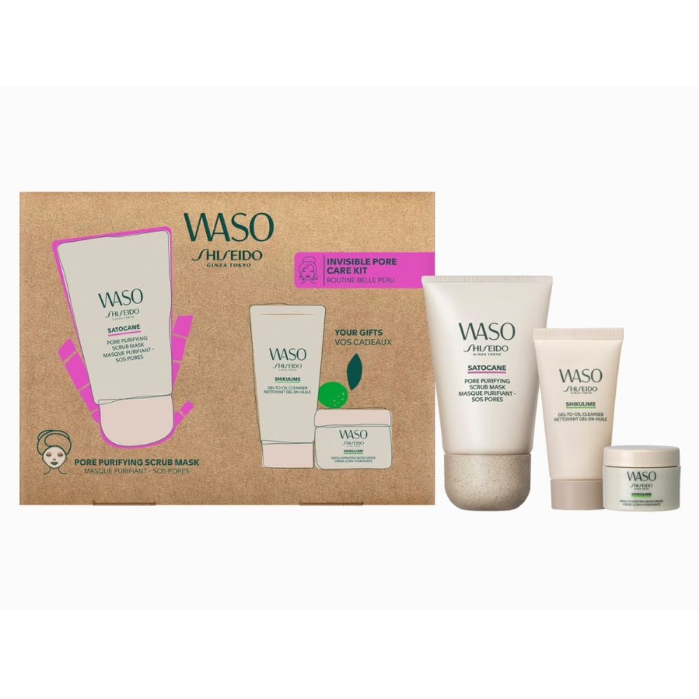 Shiseido - Coffret de soins de la peau 'Waso Invisible Pore Care' - 3 Pièces