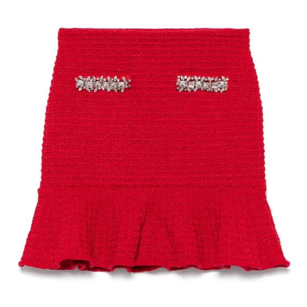 Self portrait - Mini Jupe 'Grid-Knit' pour Femmes