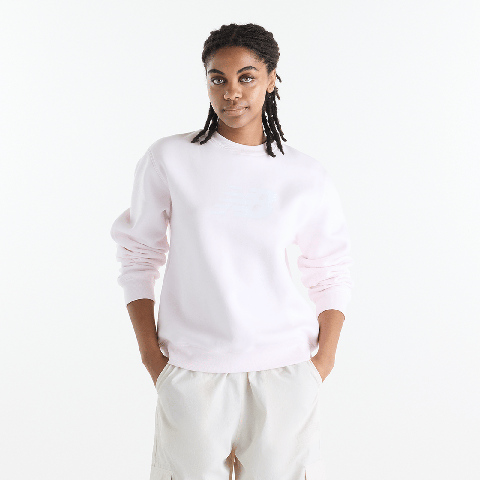 New balance W Sport Fleece Logo Crew-XS XS