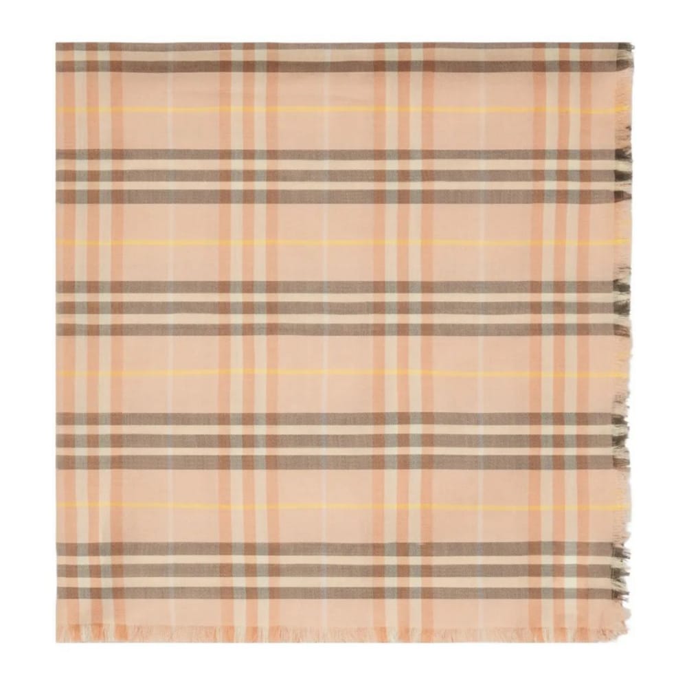 Burberry - Écharpe en laine 'Check-Pattern' pour Femmes
