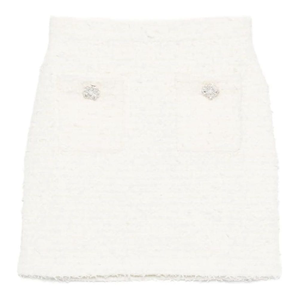 Self-portrait - Mini Jupe 'Embellished Tweed' pour Femmes