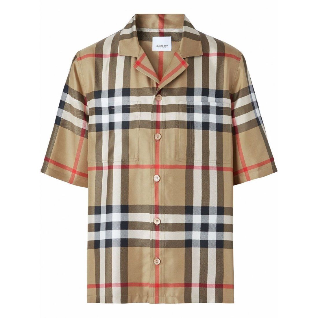 Burberry - Chemise à manches courtes 'Check' pour Hommes