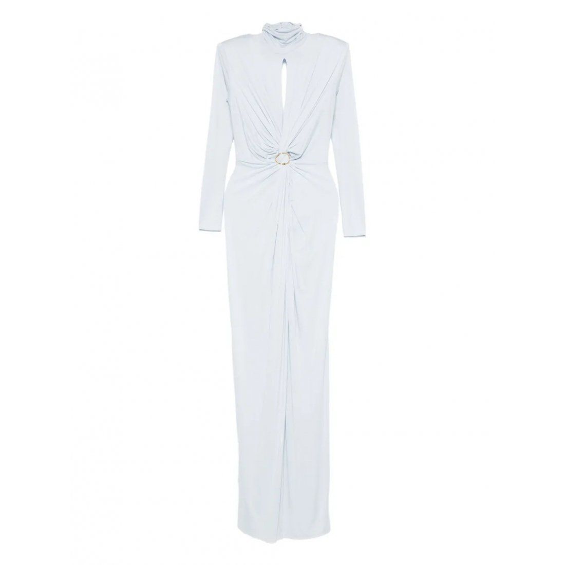Elisabetta franchi - Robe maxi 'Red Carpet High-Neck Twist-Front' pour Femmes