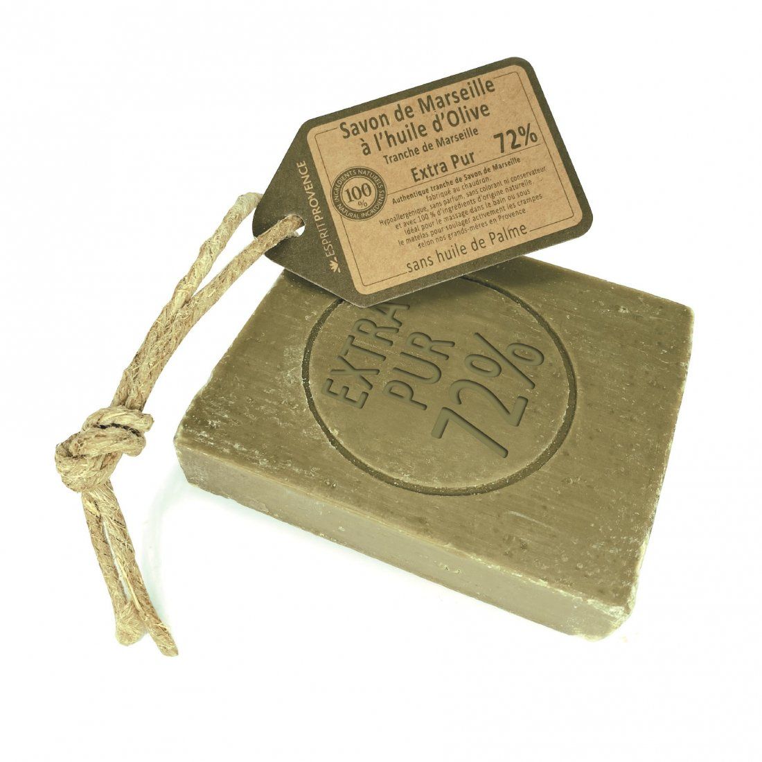 Esprit provence - Savon de Marseille '72% Huile D'Olive' - 150 g
