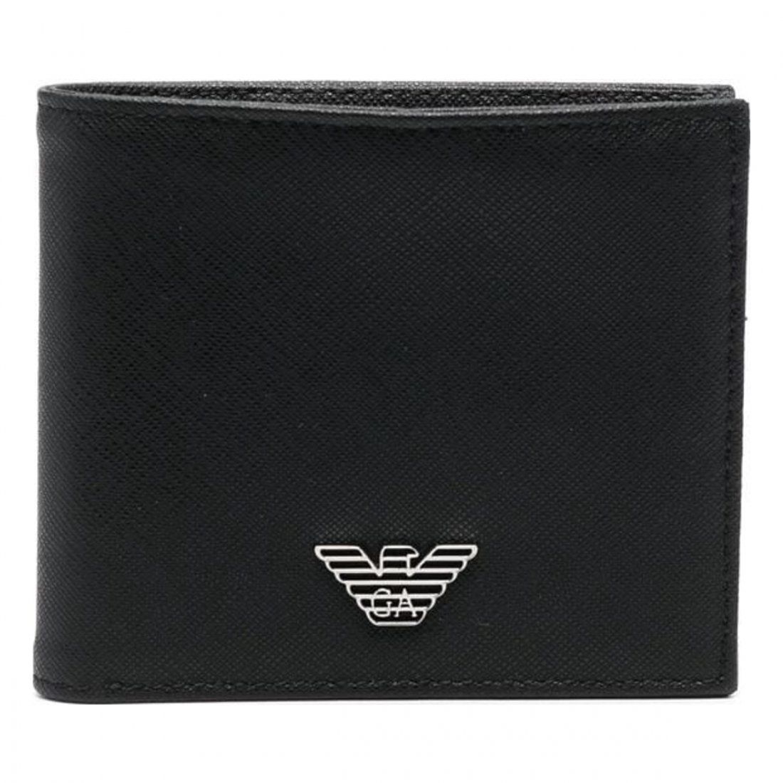 Emporio armani - "Portefeuille 'Logo Bi-Fold' pour Hommes"-0