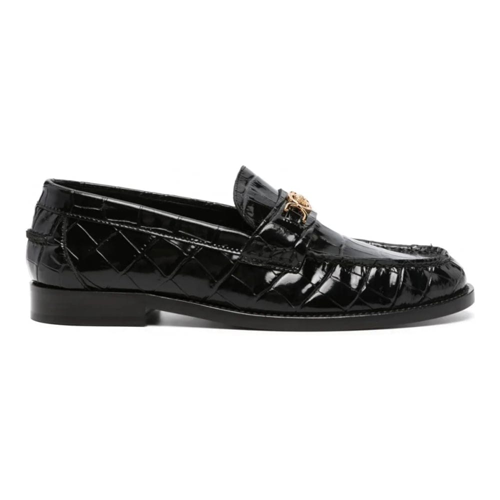 Versace - Mocassins 'Medusa '95 Crocodile-Embossed' pour Femmes