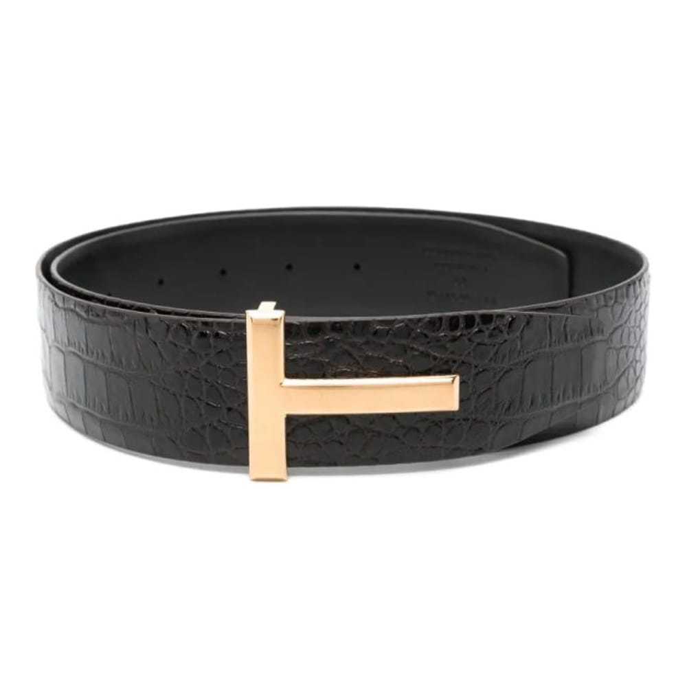Tom ford - Ceinture 'Crocodile-Embossed' pour Hommes