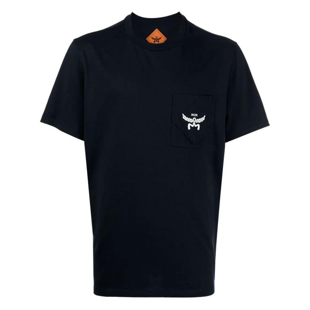 Mcm - T-shirt 'Essential Logo-Embroidered' pour Hommes