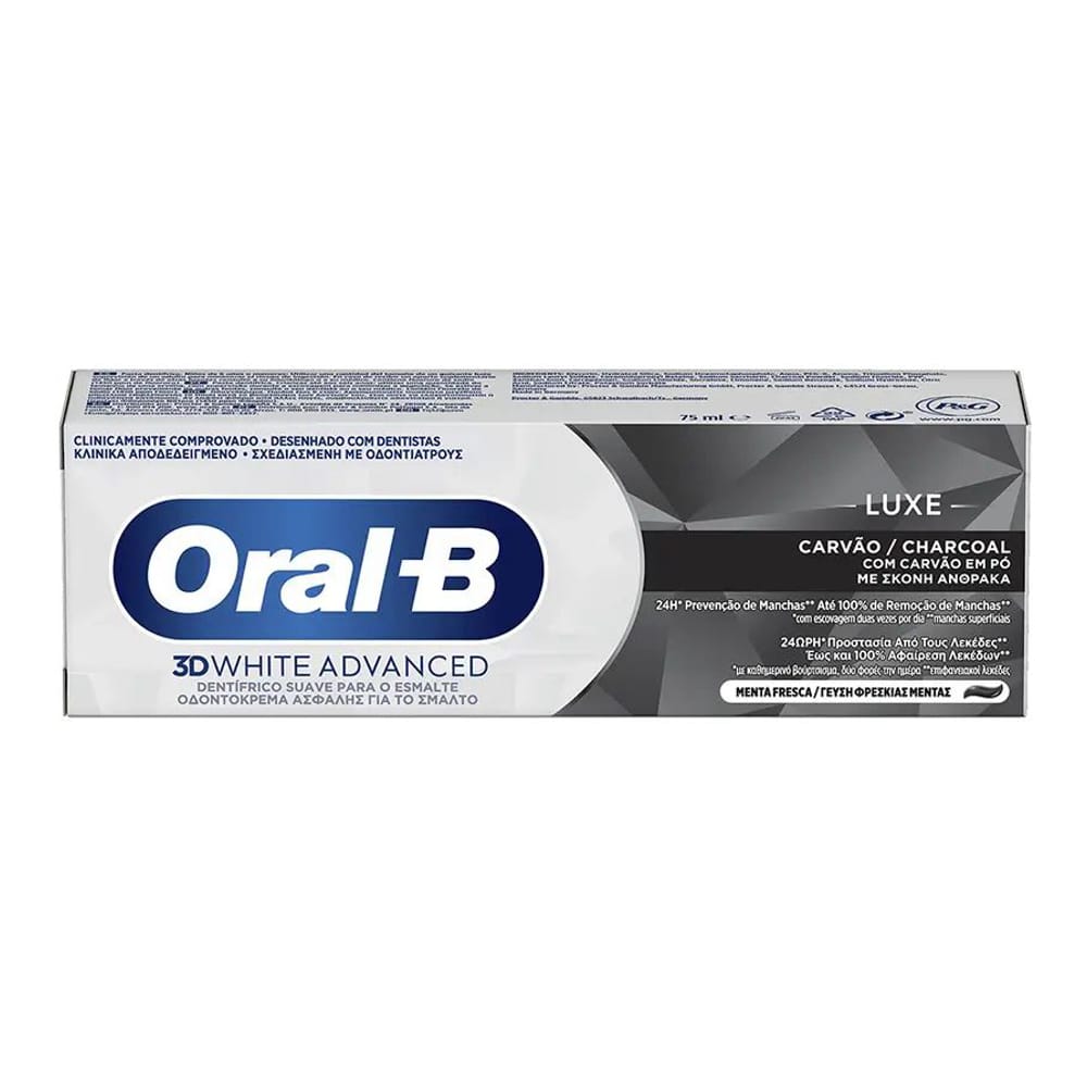 Oral-b - Dentifrice '3D White Advanced Charcoal' - 75 ml