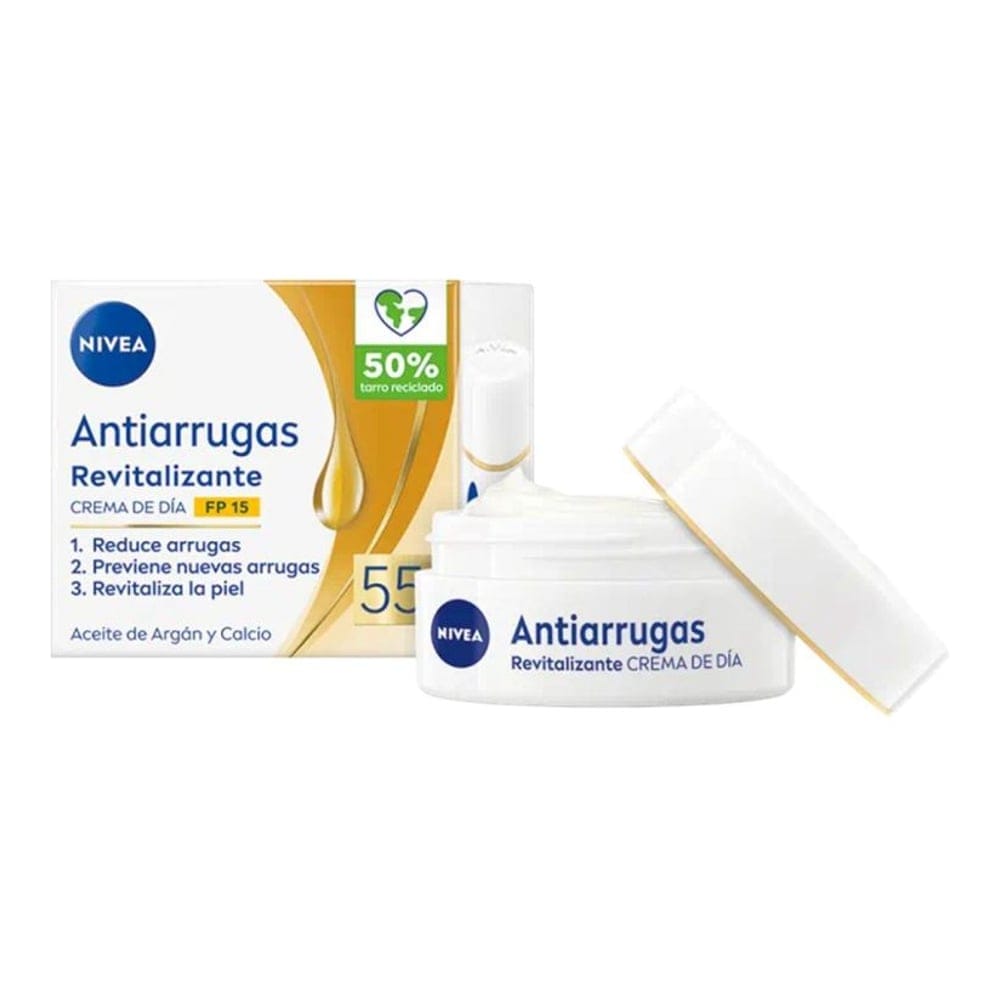 Nivea - Crème de jour anti-rides 'Revitalizing +55 FP15' - Peaux matures, Tous types de peau, 50 ml