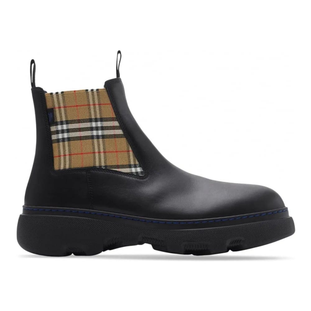 Burberry - Bottines Chelsea 'Check Pattern' pour Hommes