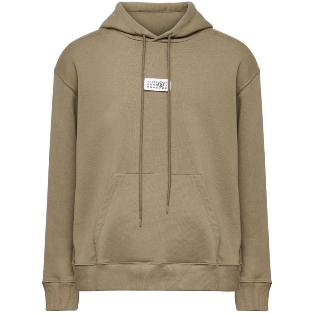 Mm6 maison margiela - Sweatshirt à capuche  'Numbers-Appliqué Drawstring' pour Hommes