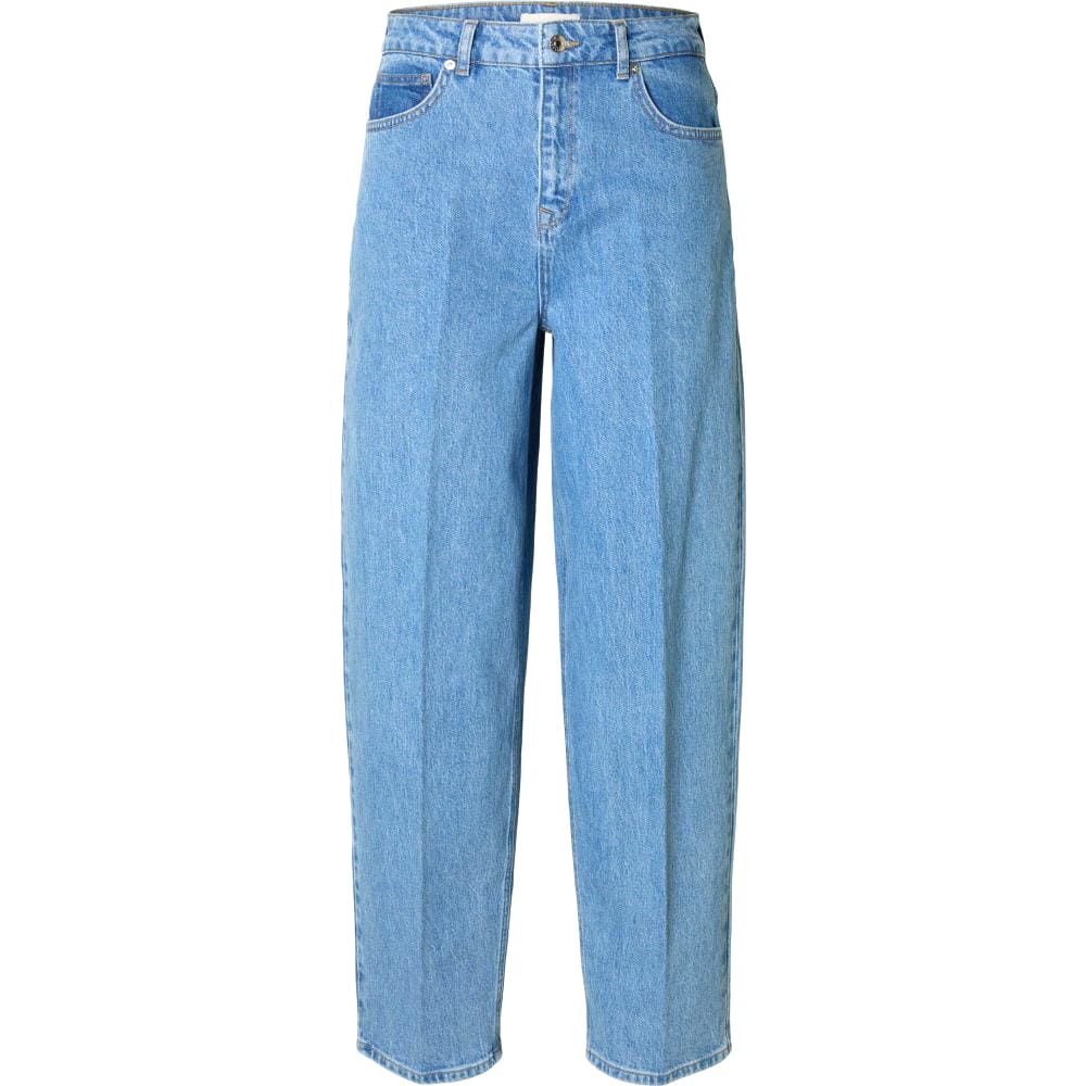 Selected - Jeans 'High Waisted Barrel Fit' pour Femmes