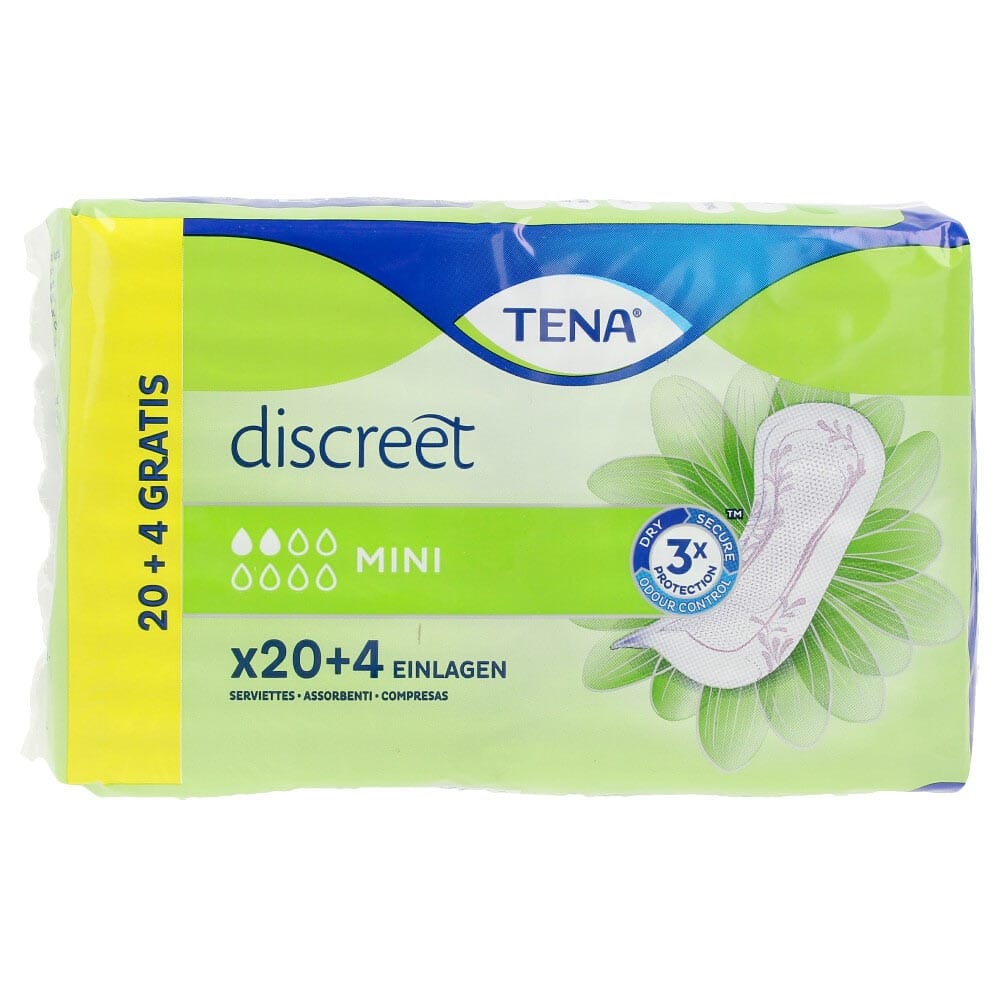 Tena Lady - Protections pour l'incontinence 'Discreet' - Mini 24 Pièces