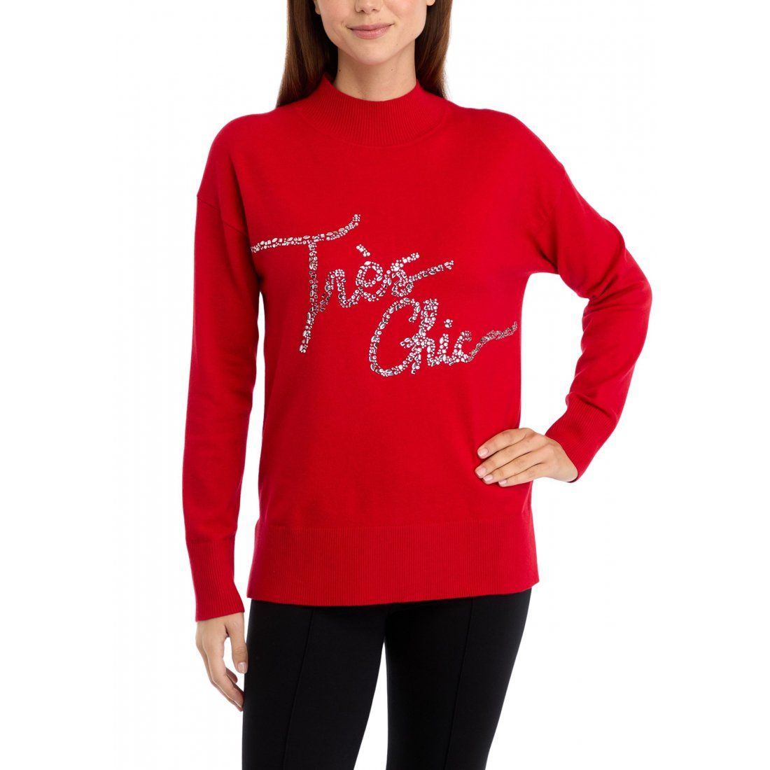 Karl lagerfeld paris - Pull 'Très Chic Mock Neck' pour Femmes