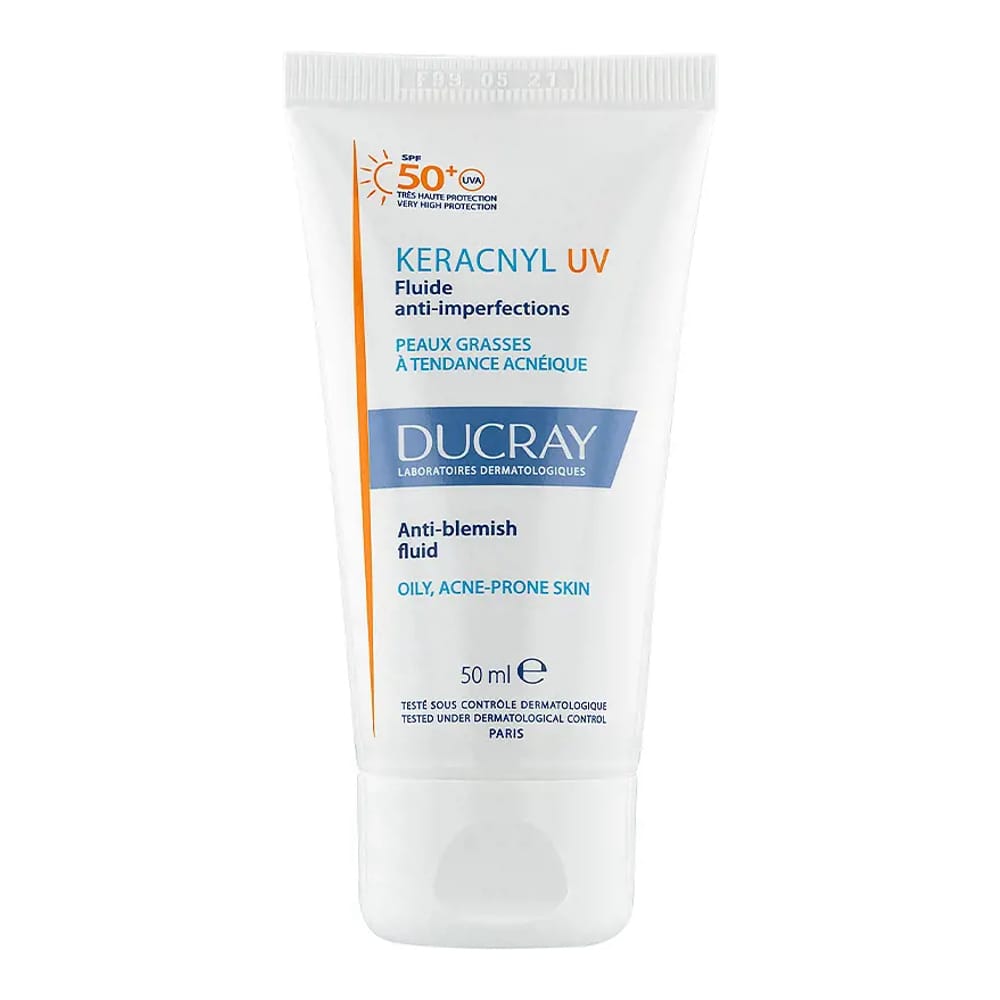 Ducray - Fluide solaire 'Keracnyl Uv Anti-Blemish SPF50+' - 50 ml
