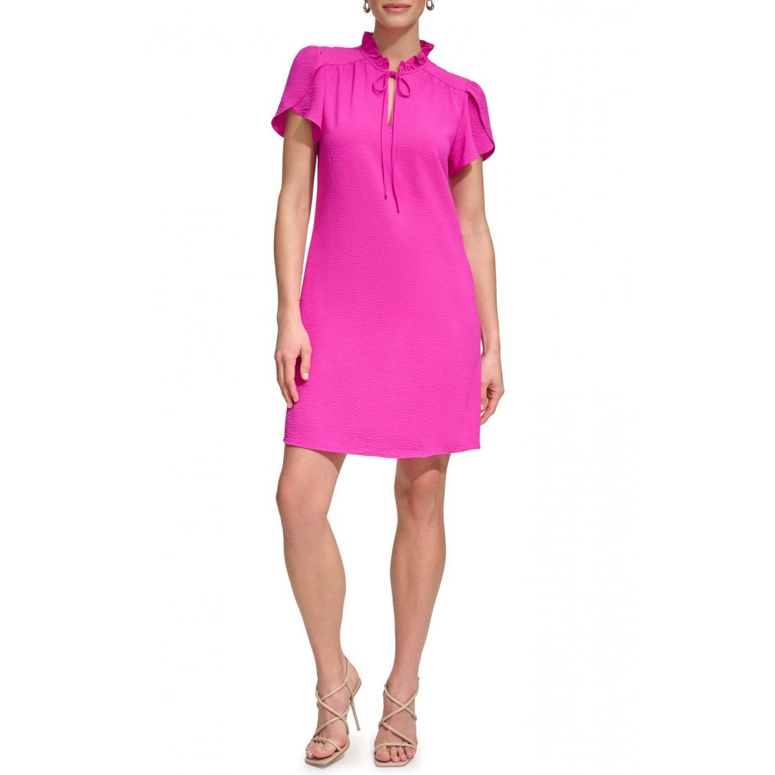 Dkny - Robe mini 'Tulip Sleeve Gauze' pour Femmes