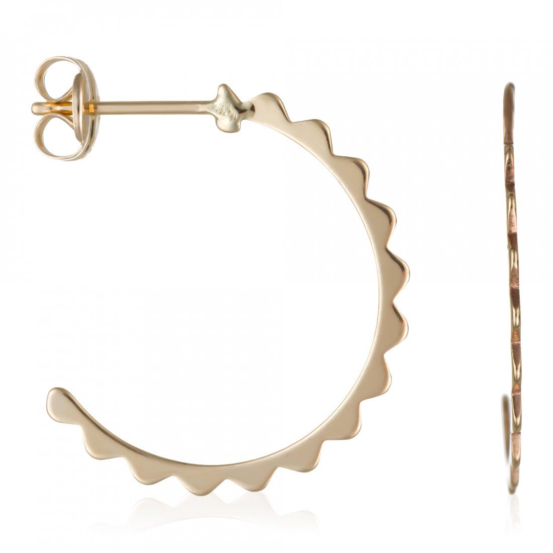 Or éclat - Boucles d'oreilles 'Créolettes' pour Femmes