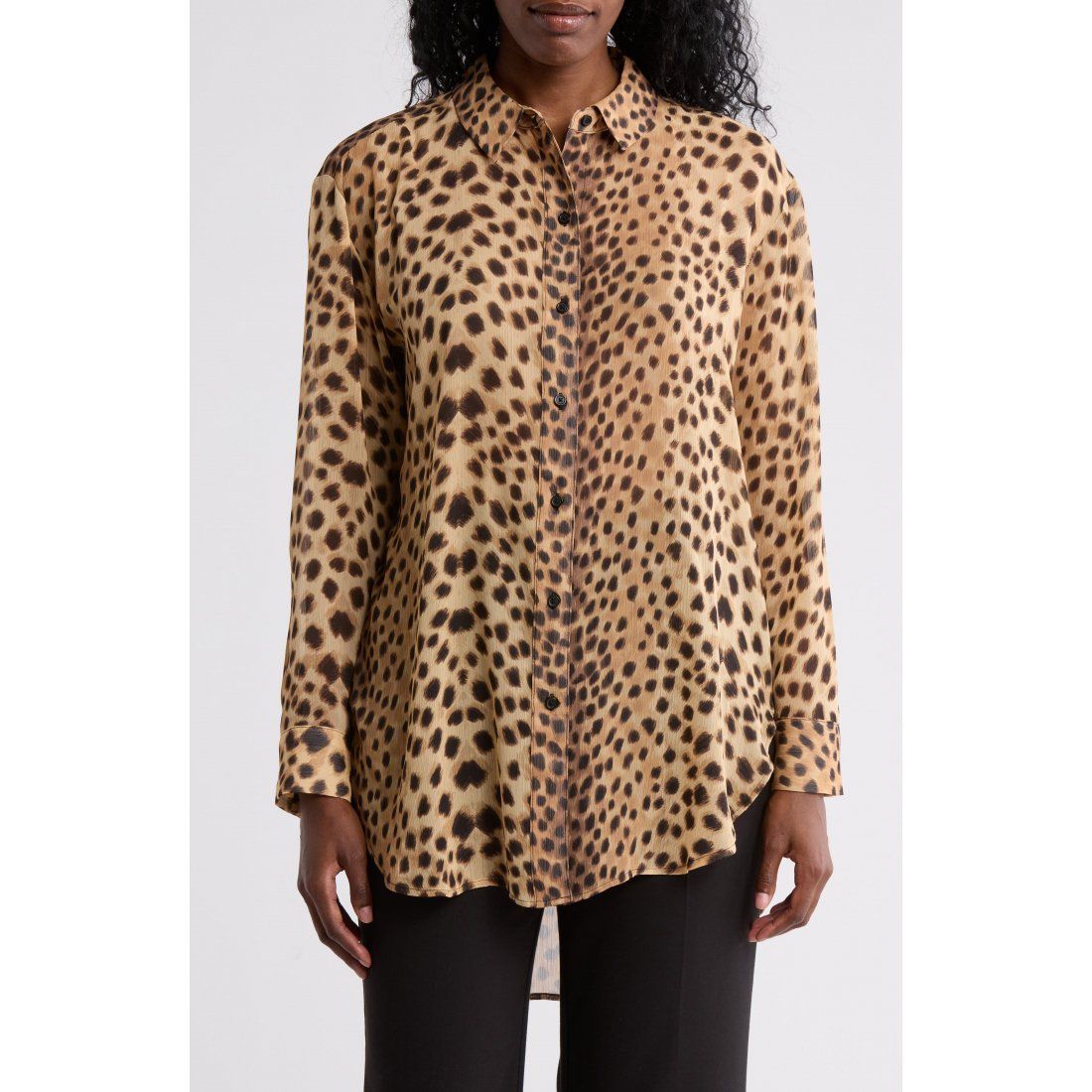 Donna karan - Chemise 'Chiffon Button-Up' pour Femmes