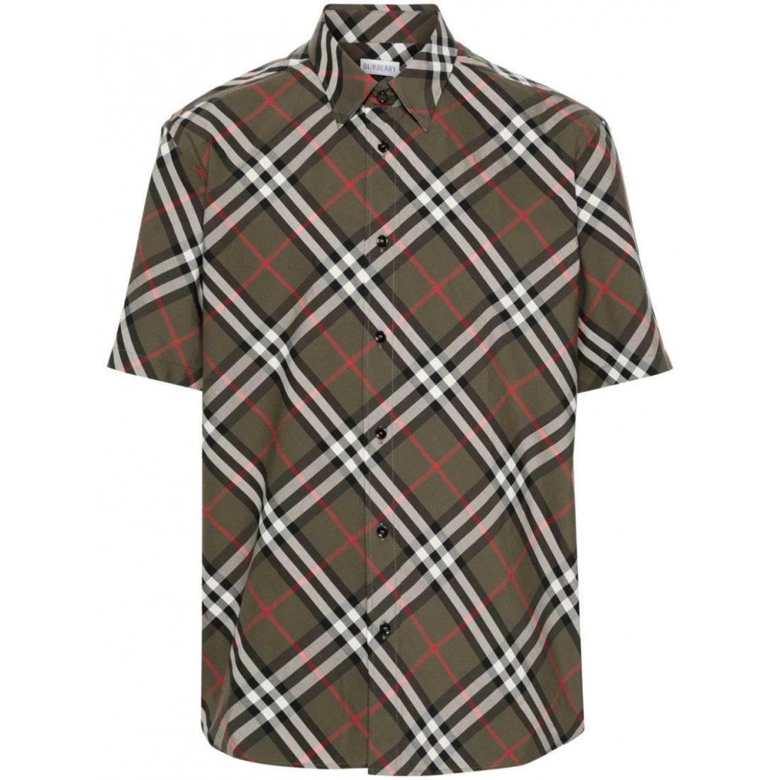 Burberry - Chemise à manches courtes 'Check-Pattern' pour Hommes