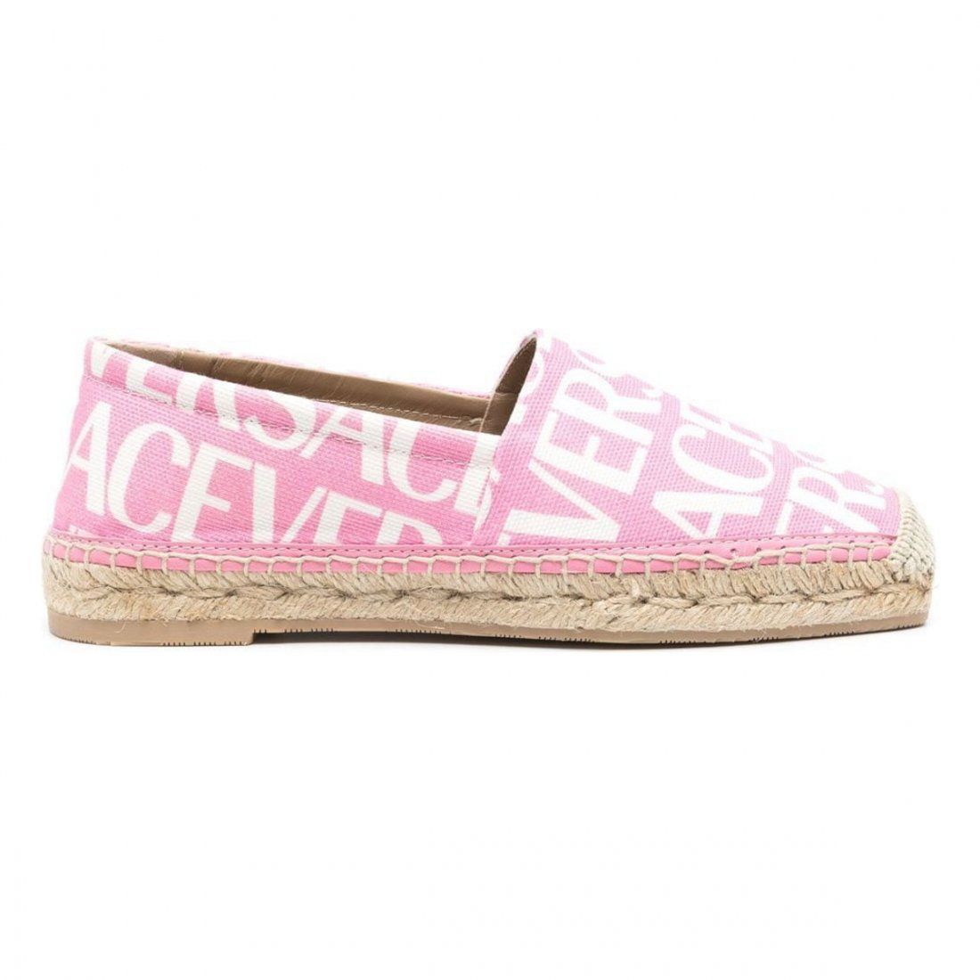 Versace - Espadrilles 'All-Over Logo' pour Femmes